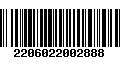 Código de Barras 2206022002888