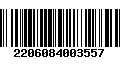 Código de Barras 2206084003557