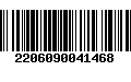 Código de Barras 2206090041468