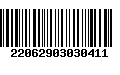 Código de Barras 22062903030411