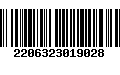 Código de Barras 2206323019028