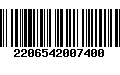 Código de Barras 2206542007400