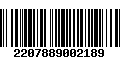 Código de Barras 2207889002189