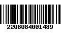 Código de Barras 2208084001489