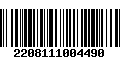 Código de Barras 2208111004490