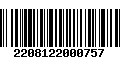 Código de Barras 2208122000757