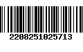 Código de Barras 2208251025713