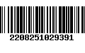 Código de Barras 2208251029391