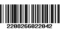 Código de Barras 2208266022042