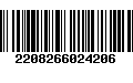 Código de Barras 2208266024206