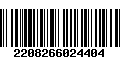 Código de Barras 2208266024404