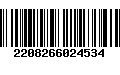 Código de Barras 2208266024534