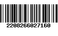 Código de Barras 2208266027160