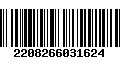 Código de Barras 2208266031624