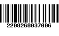 Código de Barras 2208268037006