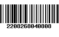 Código de Barras 2208268040808