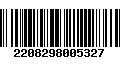 Código de Barras 2208298005327