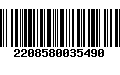 Código de Barras 2208580035490