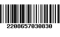 Código de Barras 2208657030830