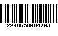 Código de Barras 2208658004793