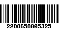 Código de Barras 2208658005325