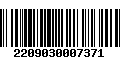 Código de Barras 2209030007371