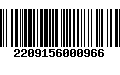 Código de Barras 2209156000966