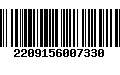 Código de Barras 2209156007330