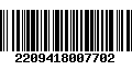 Código de Barras 2209418007702