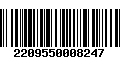 Código de Barras 2209550008247