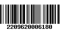 Código de Barras 2209620006180