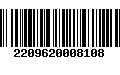 Código de Barras 2209620008108