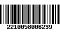 Código de Barras 2210058006239