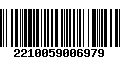 Código de Barras 2210059006979