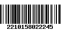 Código de Barras 2210158022245