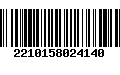 Código de Barras 2210158024140