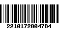 Código de Barras 2210172004784