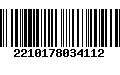 Código de Barras 2210178034112