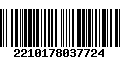 Código de Barras 2210178037724