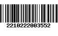 Código de Barras 2210222003552