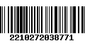 Código de Barras 2210272038771