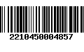 Código de Barras 2210450004857