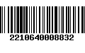 Código de Barras 2210640008832