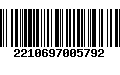 Código de Barras 2210697005792