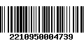 Código de Barras 2210950004739