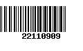 Código de Barras 22110909