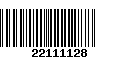 Código de Barras 22111128