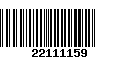 Código de Barras 22111159