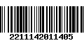 Código de Barras 2211142011405