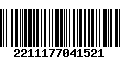 Código de Barras 2211177041521